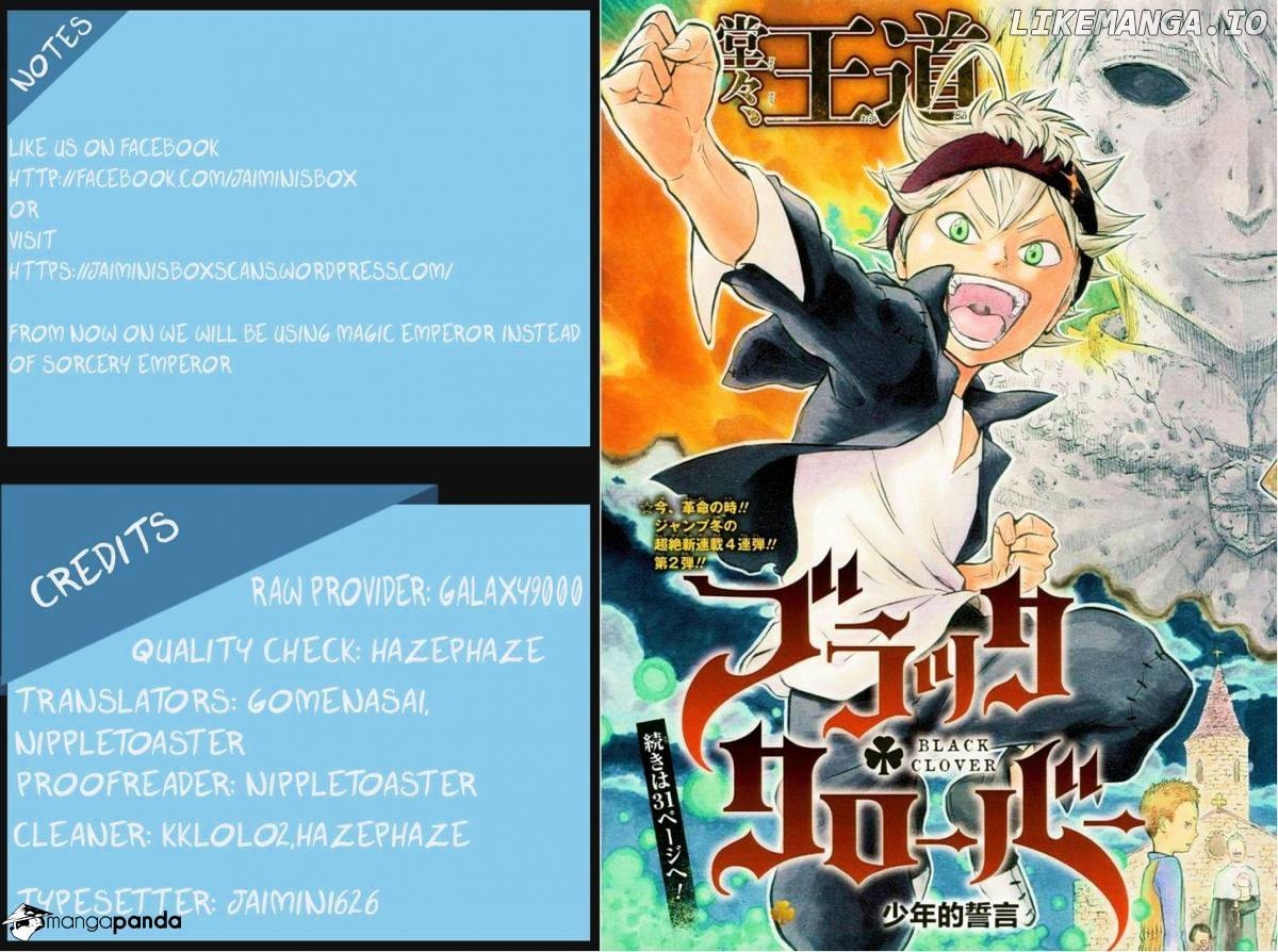 Black Clover chapter 11 image 01